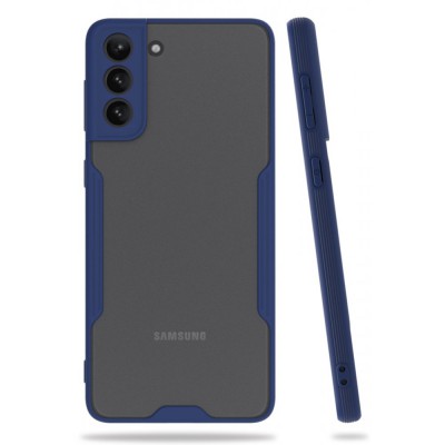 Samsung Galaxy S21 Plus Kılıf Platin Silikon - Lacivert