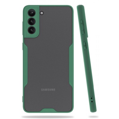 Samsung Galaxy S21 Plus Kılıf Platin Silikon - Yeşil