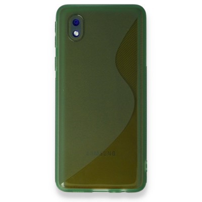 Samsung Galaxy A01 Core Kılıf S Silikon - Yeşil