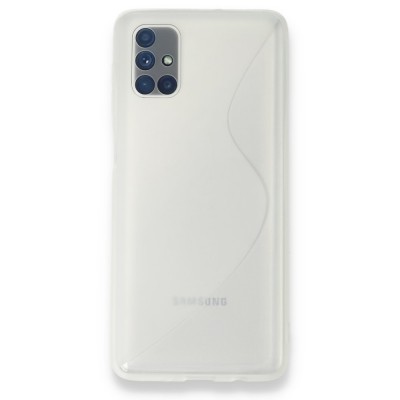 Samsung Galaxy M51 Kılıf S Silikon - Şeffaf