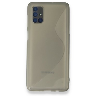 Samsung Galaxy M51 Kılıf S Silikon - Gri