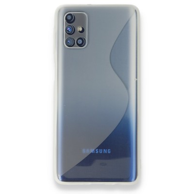 Samsung Galaxy M31s Kılıf S Silikon - Şeffaf