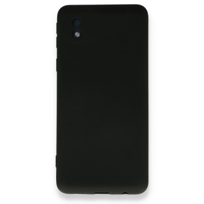 Samsung Galaxy A01 Core Kılıf Nano içi Kadife  Silikon - Siyah