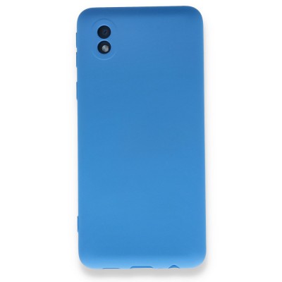 Samsung Galaxy A01 Core Kılıf Nano içi Kadife  Silikon - Mavi