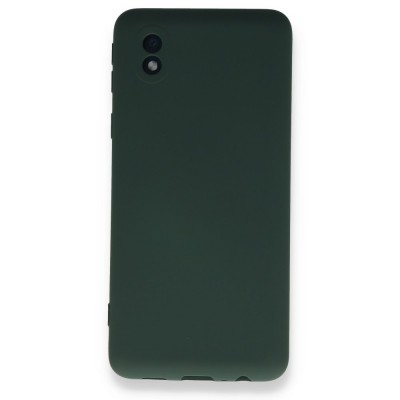 Samsung Galaxy A01 Core Kılıf Nano içi Kadife  Silikon - Koyu Yeşil
