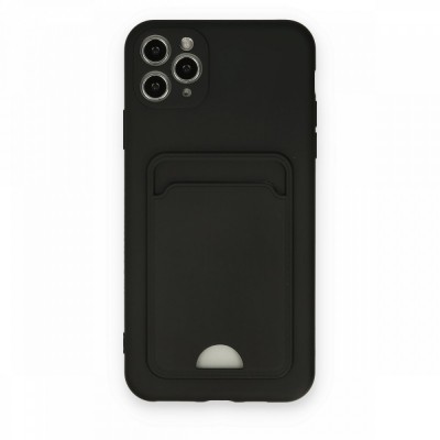iphone 11 Pro Max Kılıf Kelvin Kartvizitli Silikon - Siyah