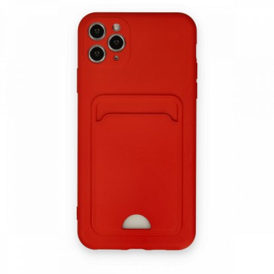 iphone 11 Pro Max Kılıf Kelvin Kartvizitli Silikon - Kırmızı