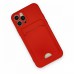iphone 12 Pro Kılıf Kelvin Kartvizitli Silikon - Kırmızı