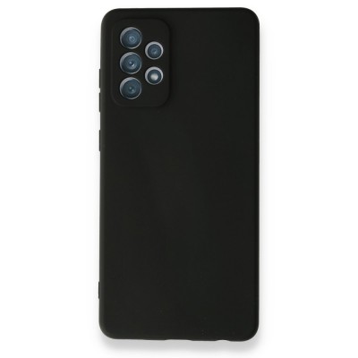 Samsung Galaxy A72 Kılıf Nano içi Kadife  Silikon - Siyah