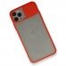 iphone 11 Pro Kılıf Palm Buzlu Kamera Sürgülü Silikon - Kırmızı