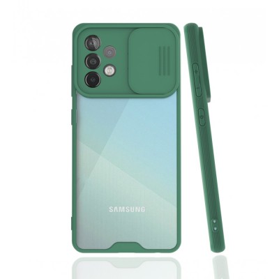 Samsung Galaxy A52 Kılıf Platin Kamera Koruma Silikon - Yeşil