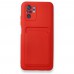Xiaomi Redmi Note 10 Kılıf Kelvin Kartvizitli Silikon - Kırmızı