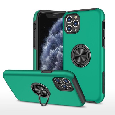 iphone 11 Pro Max Kılıf Elit Yüzüklü Kapak - Yeşil