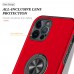 iphone 12 Pro Max Kılıf Elit Yüzüklü Kapak - Kırmızı