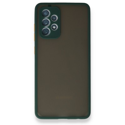 Samsung Galaxy A52 Kılıf Montreal Silikon Kapak - Koyu Yeşil