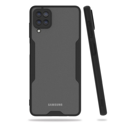 Samsung Galaxy M12 Kılıf Platin Silikon - Siyah