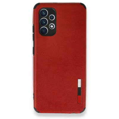 Samsung Galaxy A32 Kılıf Loop Deri Silikon - Kırmızı