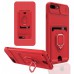 iphone 8 Plus Kılıf Zuma Kartvizitli Yüzüklü Silikon - Kırmızı