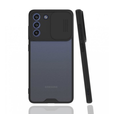 Samsung Galaxy S21 Fe Kılıf Platin Kamera Koruma Silikon - Siyah