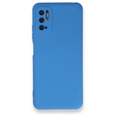 Xiaomi Redmi Note 10 5g Kılıf Nano içi Kadife  Silikon - Mavi