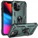 iphone 13 Pro Max Kılıf Sofya Yüzüklü Silikon Kapak - Yeşil