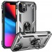 iphone 13 Kılıf Sofya Yüzüklü Silikon Kapak - Gümüş