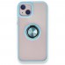 iphone 13 Kılıf Montreal Yüzüklü Silikon Kapak - Buz Mavi