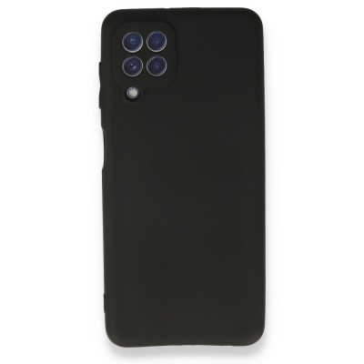 Samsung Galaxy A22 Kılıf First Silikon - Siyah