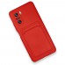 Xiaomi Redmi K40 Pro Kılıf Kelvin Kartvizitli Silikon - Kırmızı