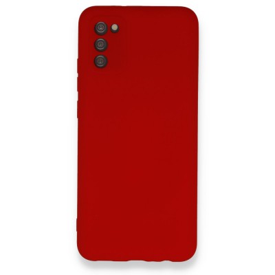 Samsung Galaxy A03s Kılıf Nano içi Kadife  Silikon - Kırmızı
