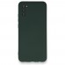 Samsung Galaxy A03s Kılıf Nano içi Kadife  Silikon - Koyu Yeşil