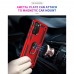 Samsung Galaxy A03s Kılıf Sofya Yüzüklü Silikon Kapak - Kırmızı