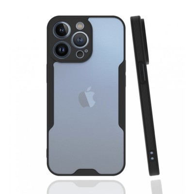 iphone 13 Pro Kılıf Platin Silikon - Siyah