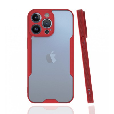 iphone 13 Pro Kılıf Platin Silikon - Kırmızı
