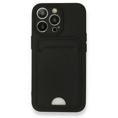iphone 13 Pro Kılıf Kelvin Kartvizitli Silikon - Siyah
