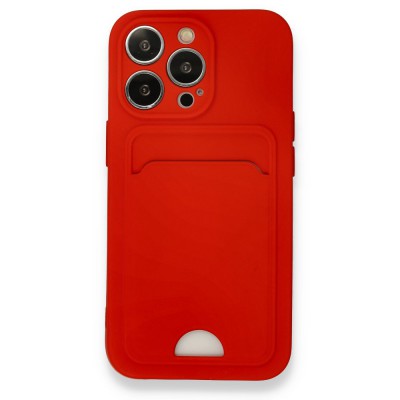iphone 13 Pro Kılıf Kelvin Kartvizitli Silikon - Kırmızı