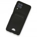 Samsung Galaxy A22 Kılıf Kelvin Kartvizitli Silikon - Siyah
