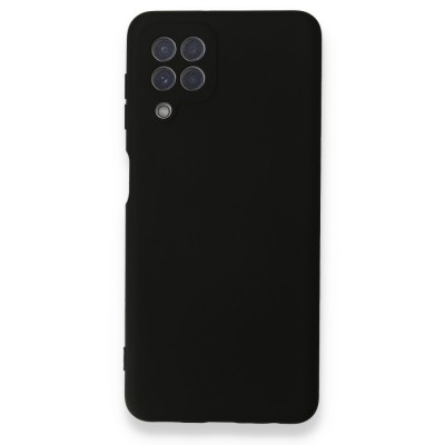 Samsung Galaxy A22 Kılıf Nano içi Kadife  Silikon - Siyah