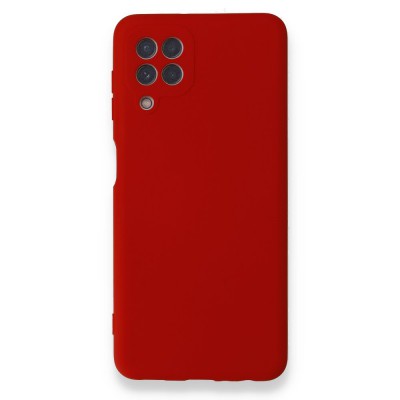 Samsung Galaxy A22 Kılıf Nano içi Kadife  Silikon - Kırmızı