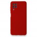 Samsung Galaxy A22 Kılıf Nano içi Kadife  Silikon - Kırmızı