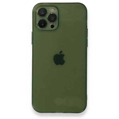 iphone 12 Pro Max Kılıf Fly Lens Silikon - Yeşil