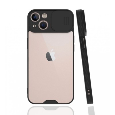 iphone 13 Mini Kılıf Platin Kamera Koruma Silikon - Siyah