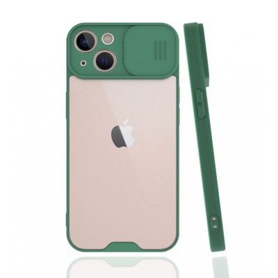 iphone 13 Mini Kılıf Platin Kamera Koruma Silikon - Yeşil