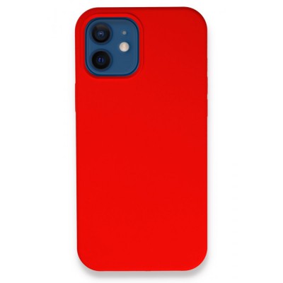 iphone 12 Kılıf Lansman Legant Silikon - Kırmızı