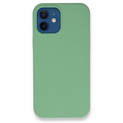 iphone 12 Kılıf Lansman Legant Silikon - Yeşil