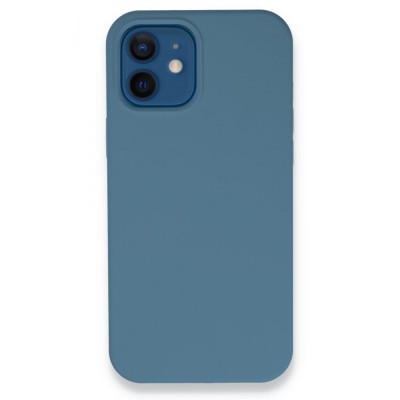 iphone 12 Kılıf Lansman Legant Silikon - Açık Mavi