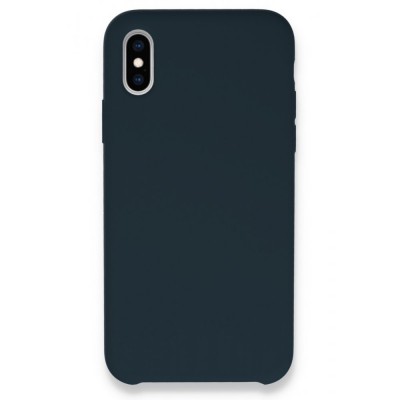 iphone X Kılıf Lansman Legant Silikon - Gece Mavisi