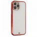 iphone 13 Pro Kılıf Liva Taşlı Silikon - Kırmızı