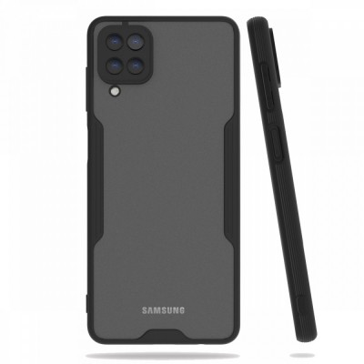 Samsung Galaxy M22 Kılıf Platin Silikon - Siyah