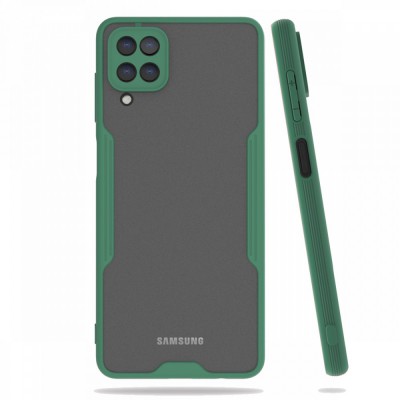 Samsung Galaxy M22 Kılıf Platin Silikon - Yeşil